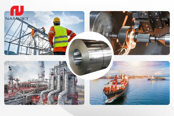 Thép cuộn A36 được ứng dụng trong xây dựng, cơ khí và công nghiệp nặng