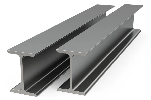 Thép hình I (I-beam) được sản xuất từ thép carbon hoặc hợp kim, có tiết diện giống chữ “I”, chiều cao lớn hơn chiều rộng