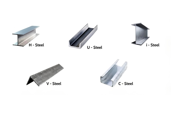 Thép hình được sản xuất với nhiều dạng tiết diện phục vụ các kết cấu chịu lực khác nhau