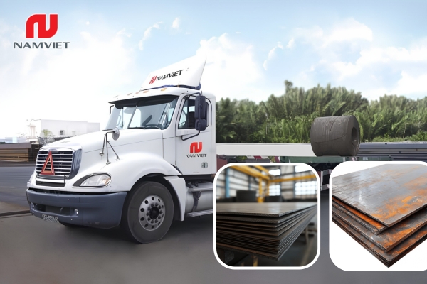 Thép Nam Việt cung cấp thép tấm đa dạng quy cách, đáp ứng nhiều yêu cầu thi công